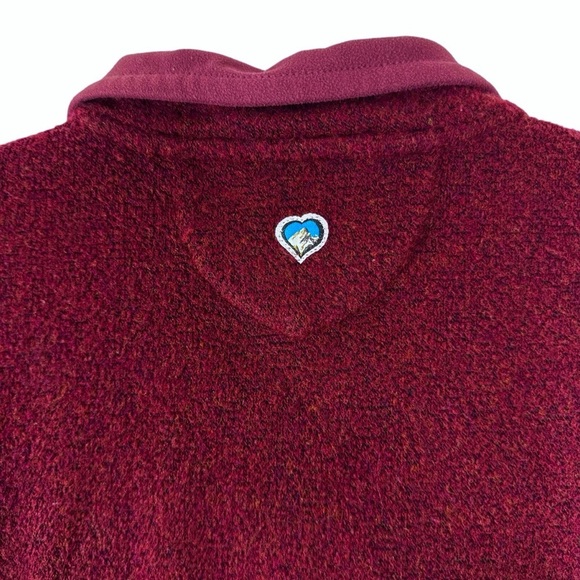 Kuhl Women’s Tara Alpaca Fleece Full Zipper Jacket Coat Wine Size L - Picture 4 of 11